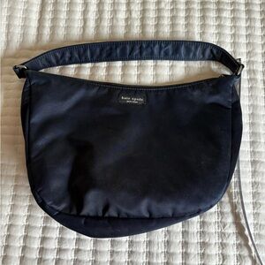 KATE SPADE Vintage Authentic 90’s Navy Crescent Shape Shoulder Bag